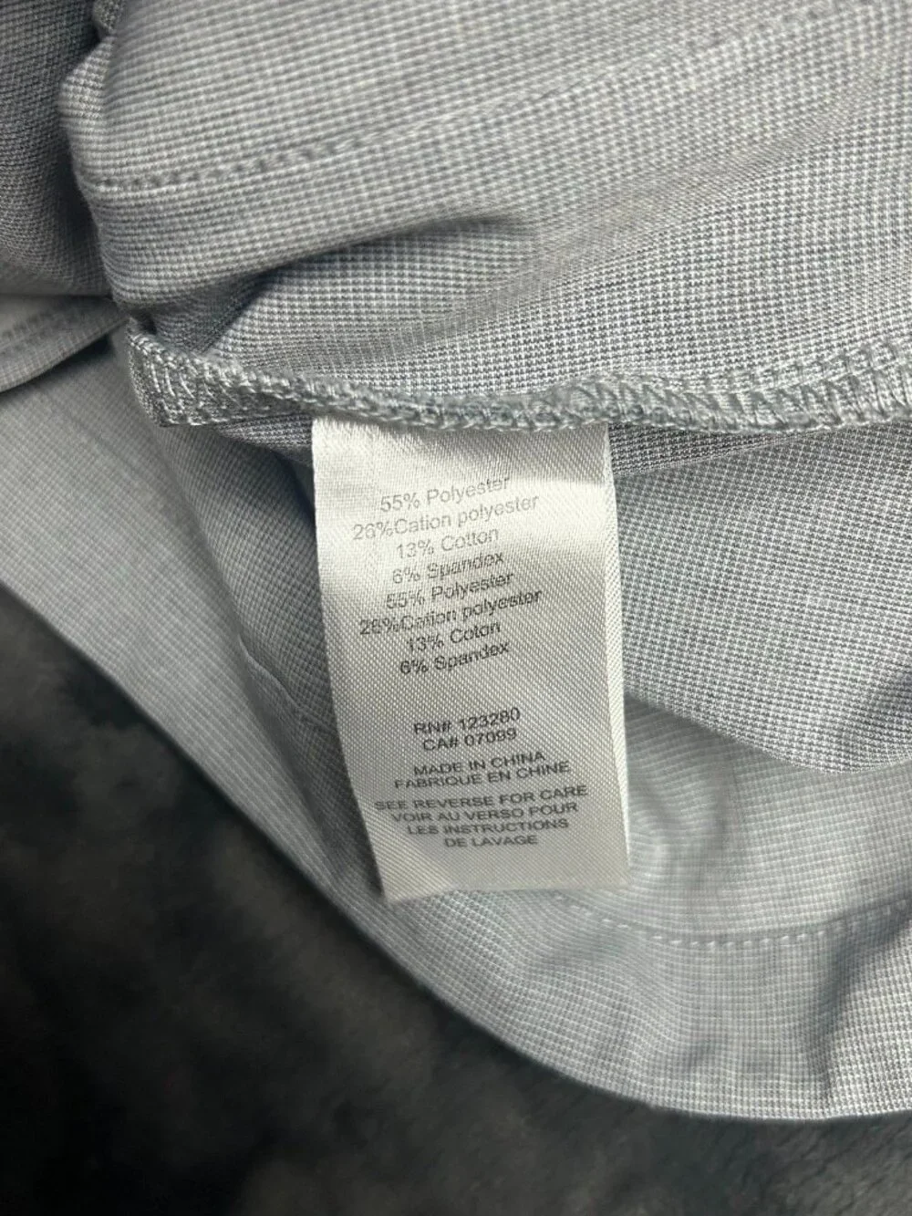 Travis mathew Lightweight Zip Jacket L Light Gray Polyester Blend